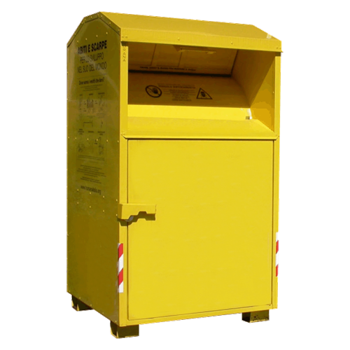 Rimozione cassonetto raccolta indumenti usati